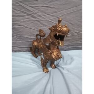 Bronze Chinese Foo Dog (Heavy, High Quality and OLD) Great Condition Med. Sized